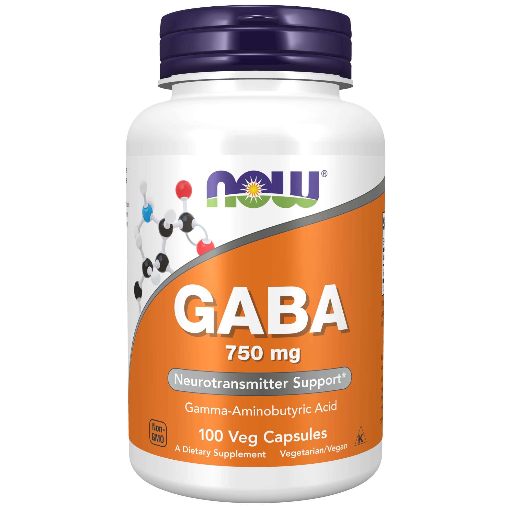 Suplemento Now Gaba 750 Mg 100 Cápsulas - Venta Internacional