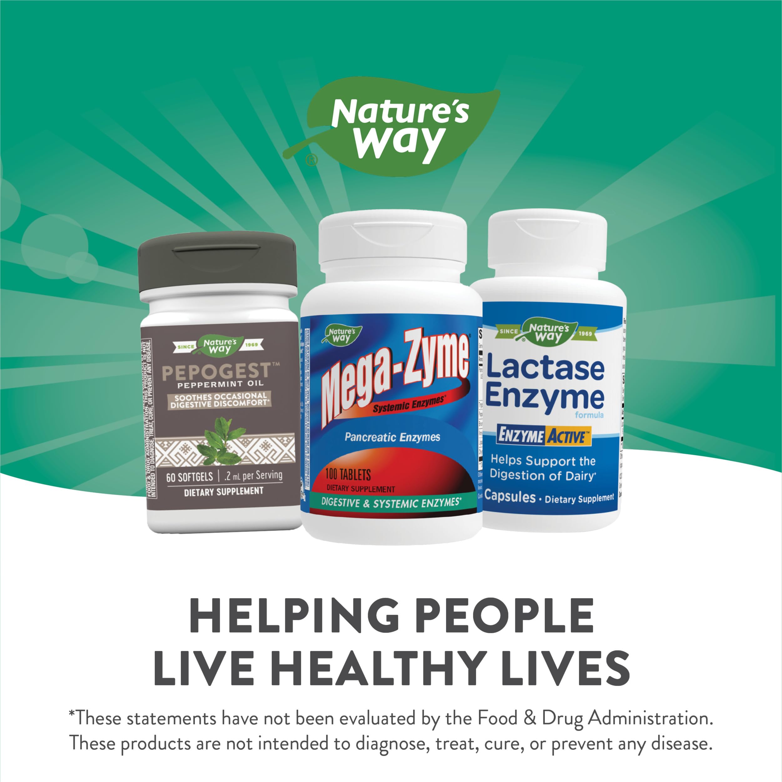 Foto 7 pulgar | Suplemento Nature's Way Mega-zyme Systemic Enzyme 100 Comprimidos - Venta Internacional