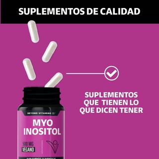 Foto 4 | Suplemento Alimenticio Myo Inositol Y Colágeno Hidrolizado Beyond Vitamins 180 Cápsulas