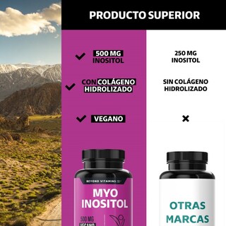 Foto 5 | Suplemento Alimenticio Myo Inositol Y Colágeno Hidrolizado Beyond Vitamins 180 Cápsulas