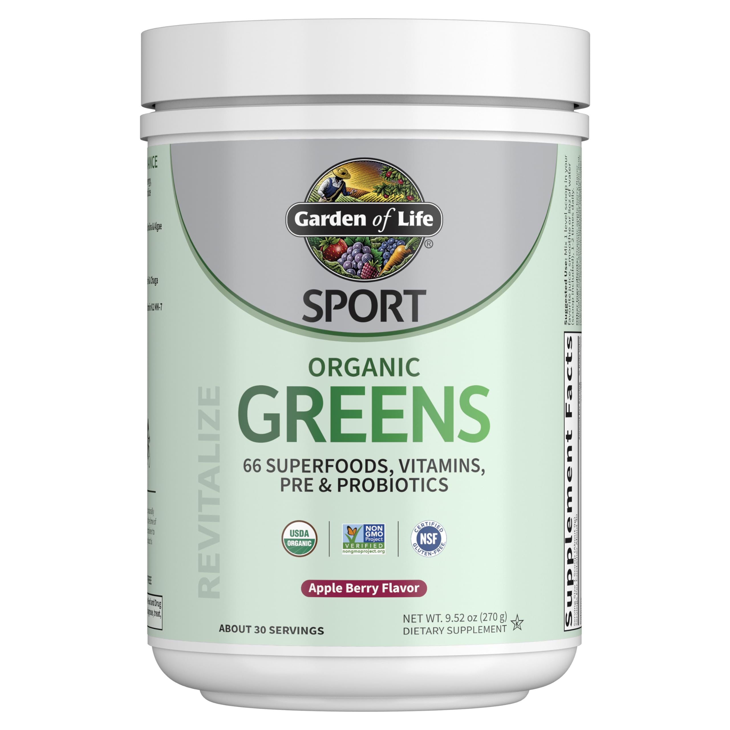 Suplemento Garden Of Life Sport Nutrition Greens Powder - Venta Internacional