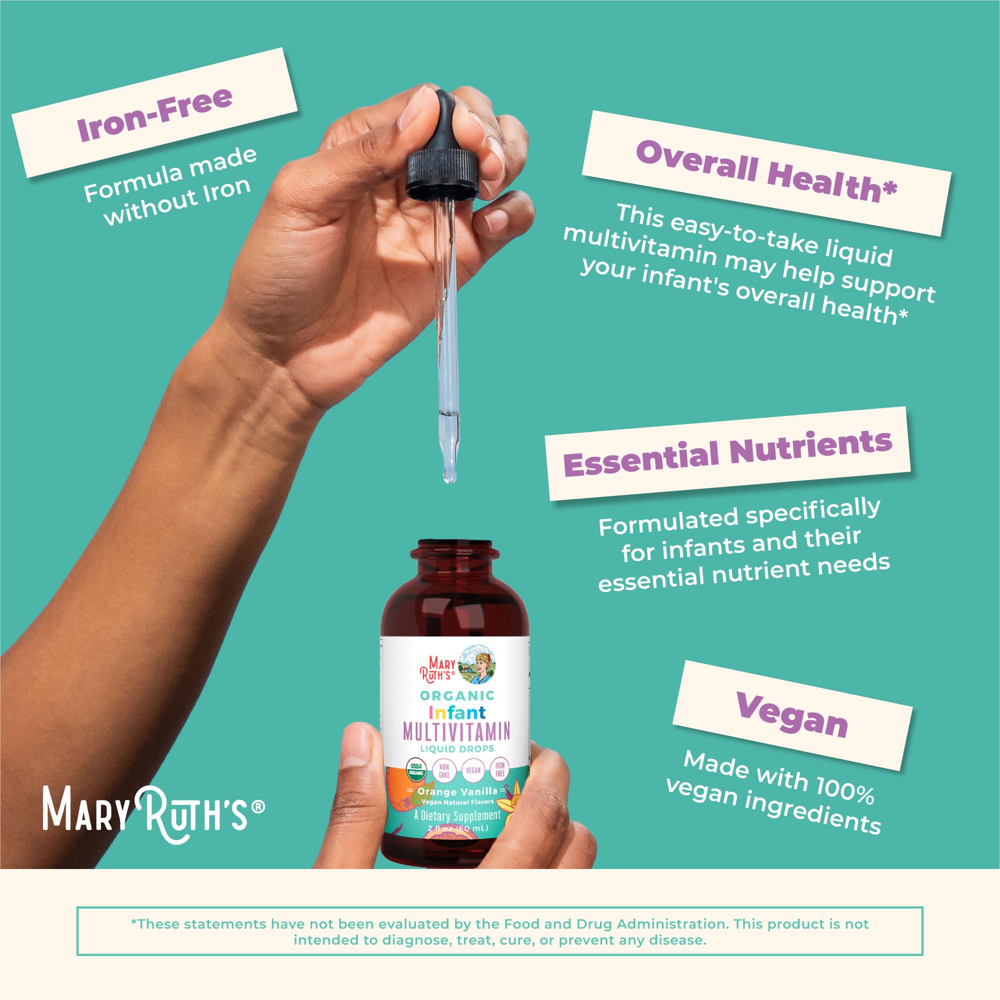 Foto 4 pulgar | Multivitamínico Y Multimineral Líquido para Bebés Maryruth Organics - Venta Internacional