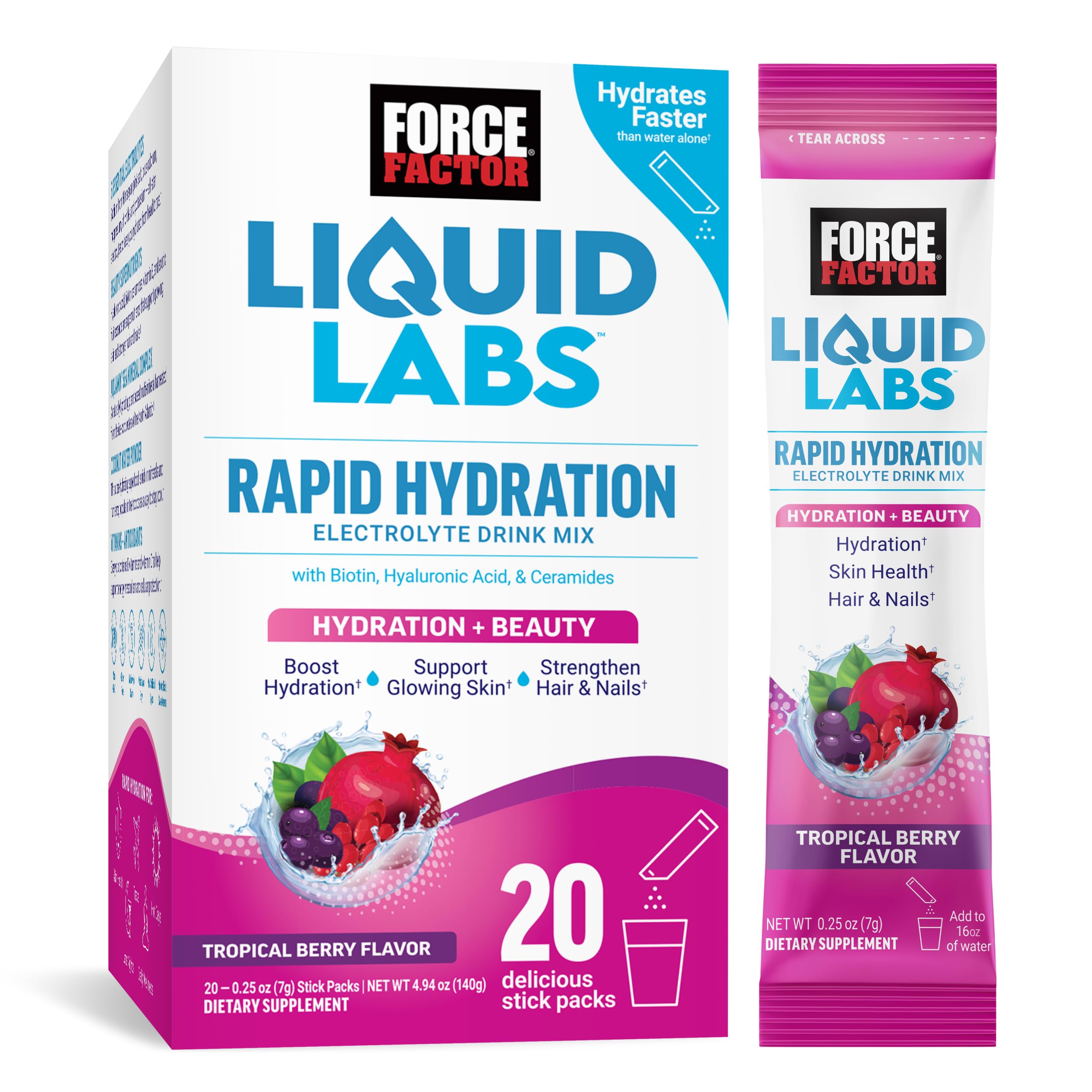 Foto 2 pulgar | Suplemento Force Factor Liquid Labs 20 Paquetes-Venta Internacional
