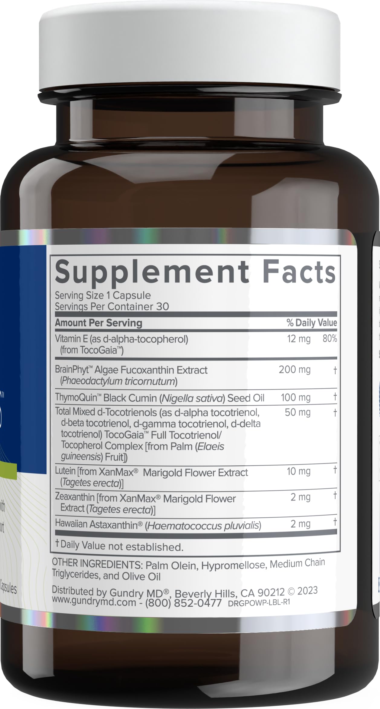 Foto 4 pulgar | Suplemento Gundry Md Power Phenols Brain Health 30 Porciones - Venta Internacional