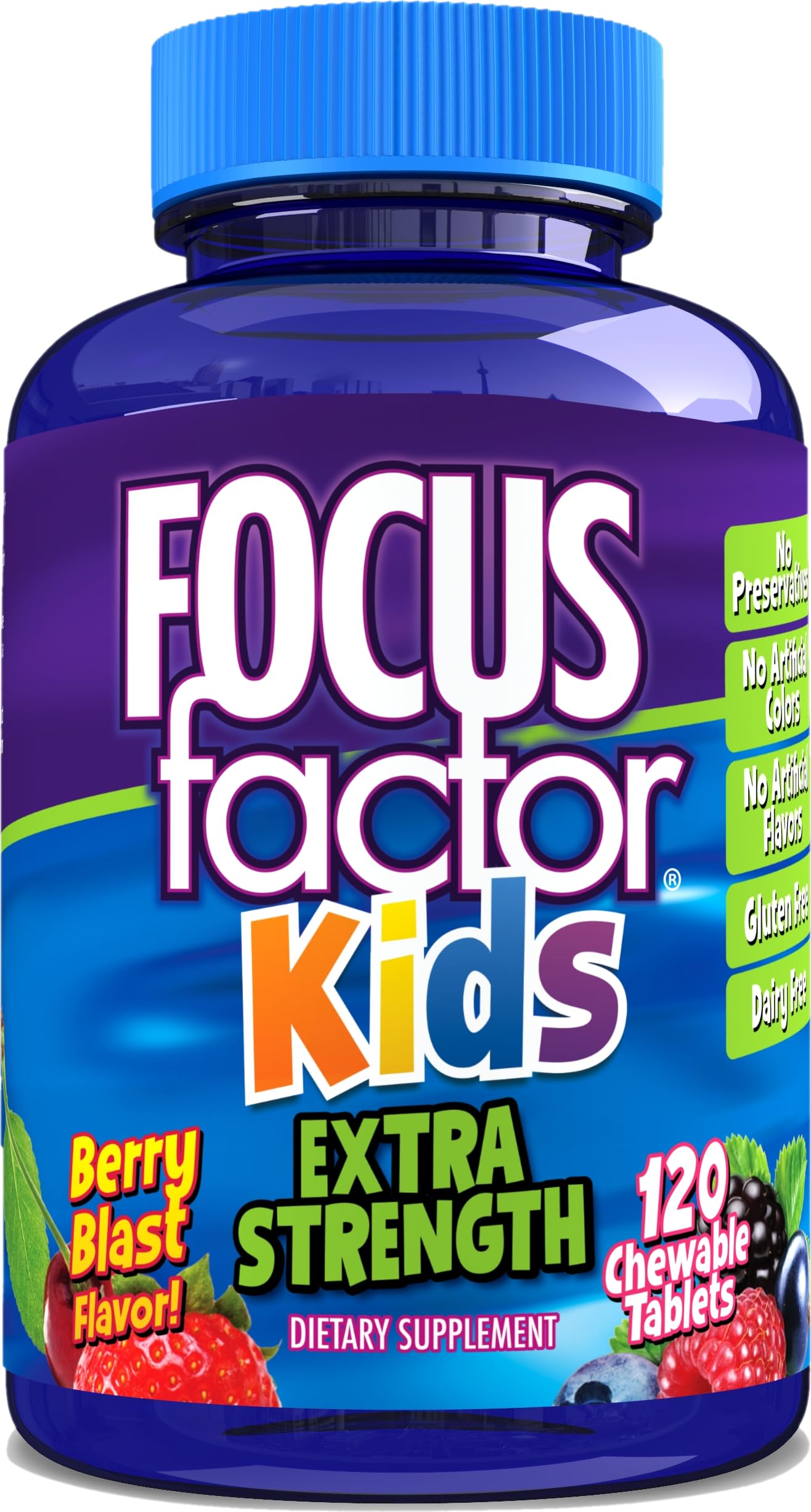 Foto 2 pulgar | Suplementos Focus Factor Kids Extra Strength 120 Masticables - Venta Internacional