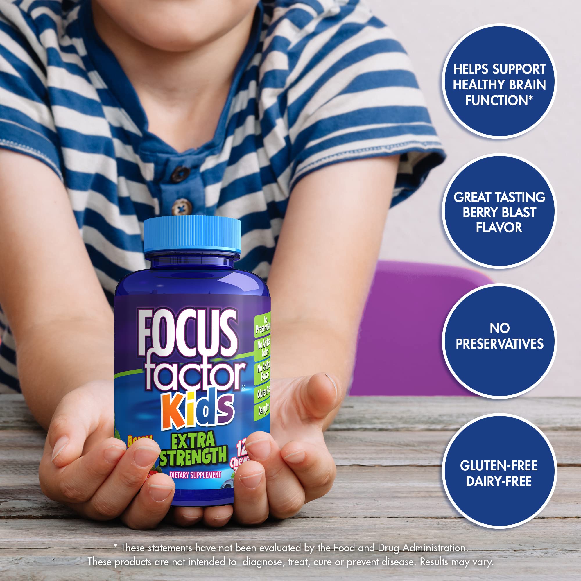 Foto 4 pulgar | Suplementos Focus Factor Kids Extra Strength 120 Masticables - Venta Internacional