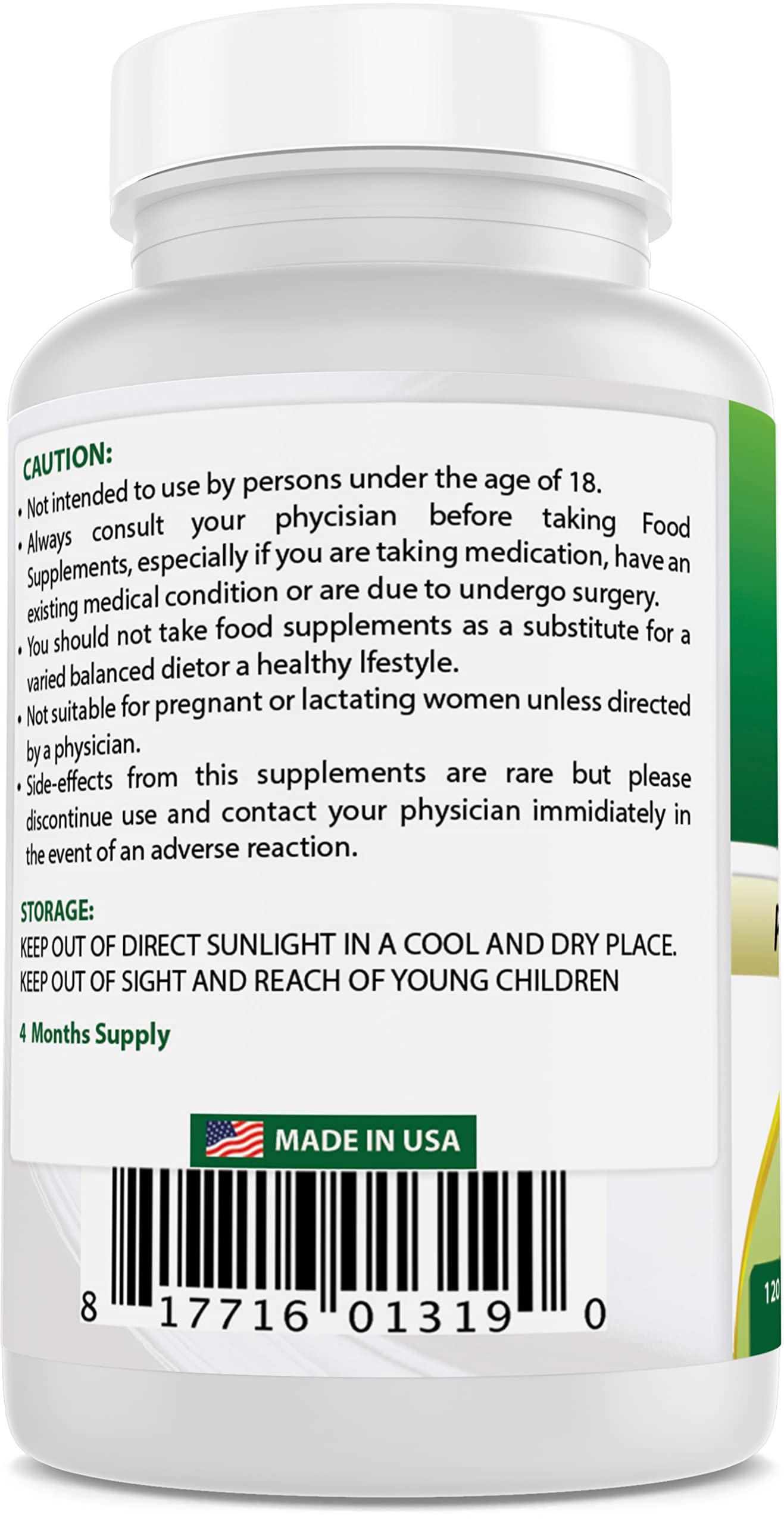 Foto 4 pulgar | Suplemento Best Naturals de Ácido Alfa Lipoico 200 Mg 120 X 2 Cápsulas - Venta Internacional