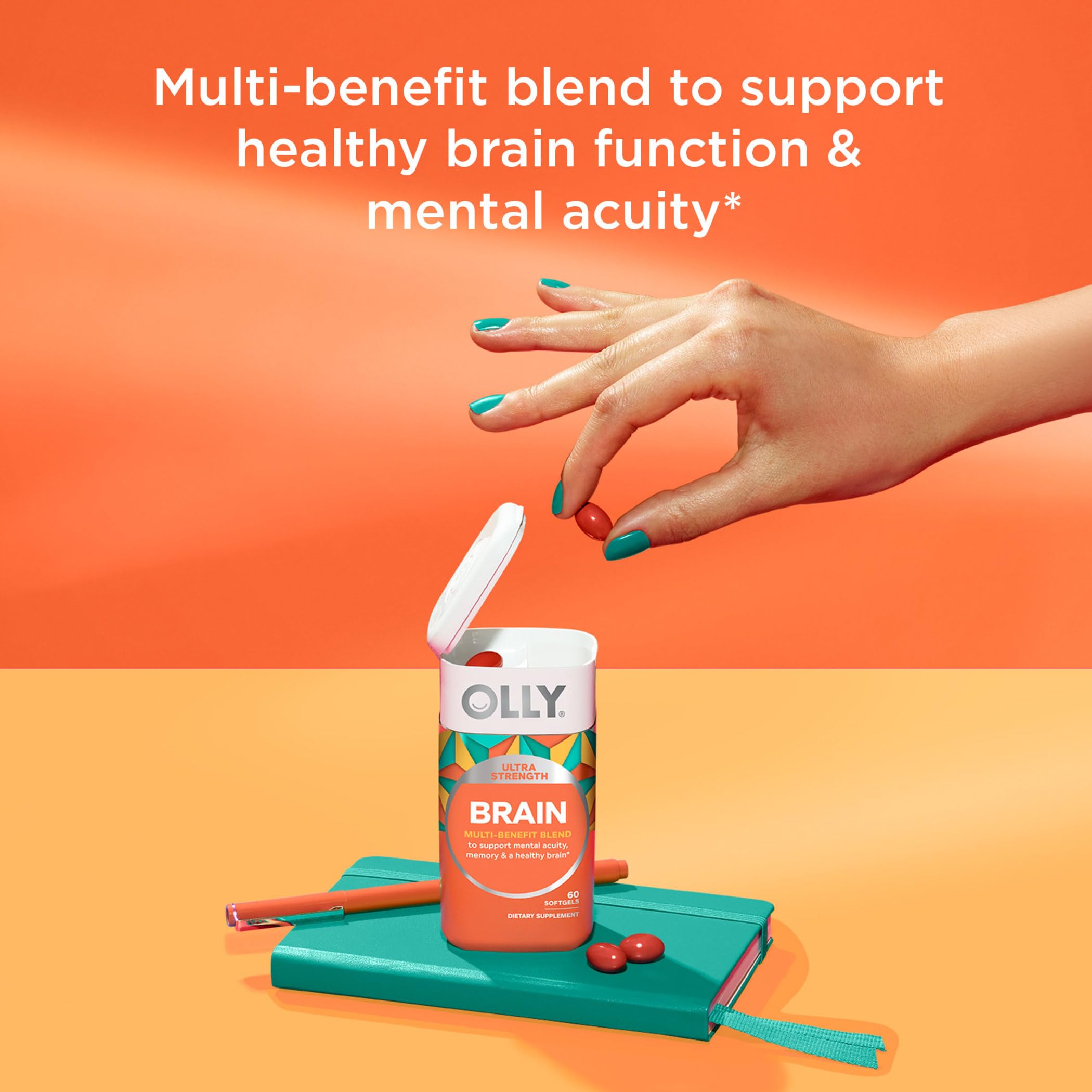 Foto 3 pulgar | Suplemento Olly Ultra Strength Brain Softgels 60 Cápsulas - Venta Internacional