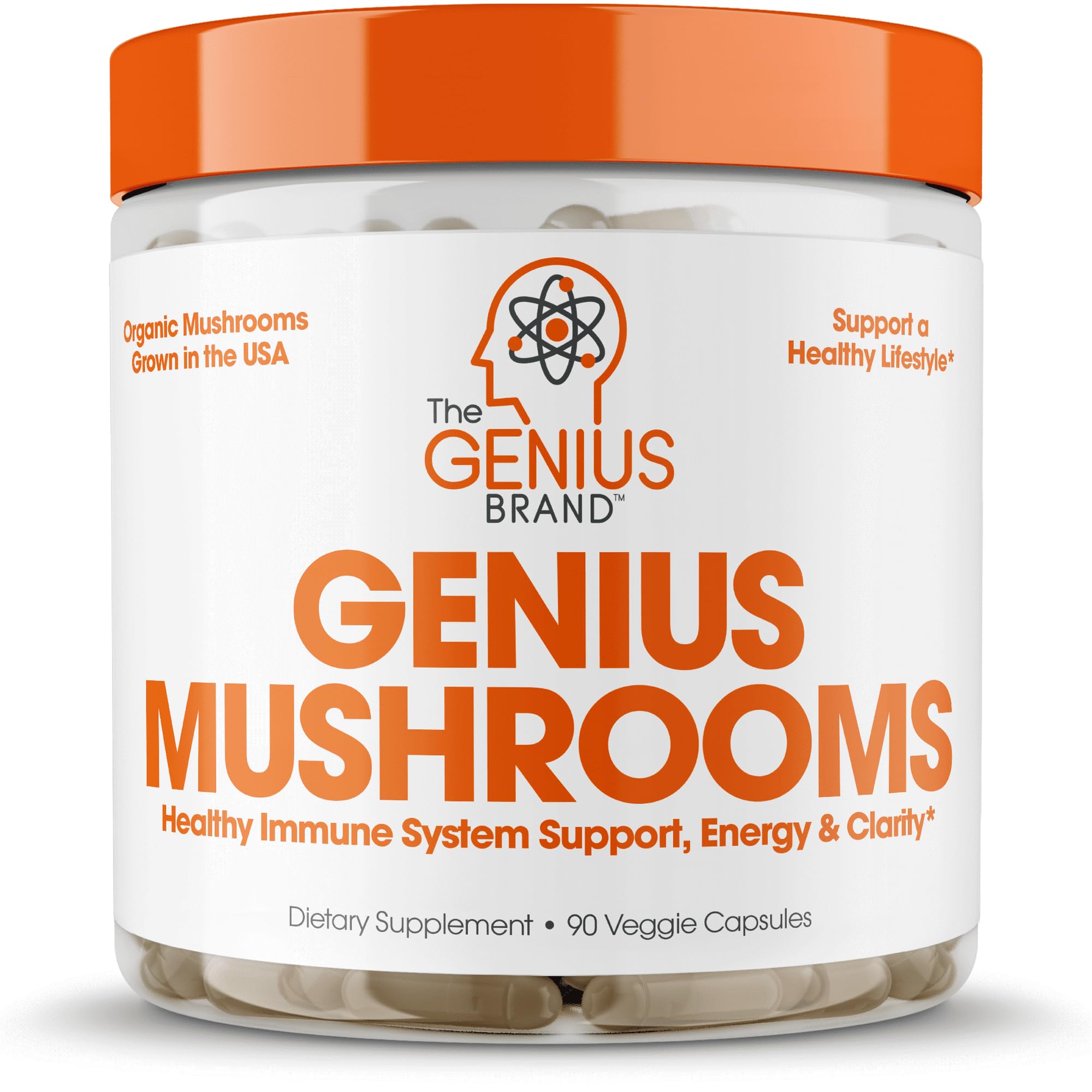 Foto 8 pulgar | Suplemento Genius Lions Mane 1200 mg 120 Cápsulas - Venta Internacional