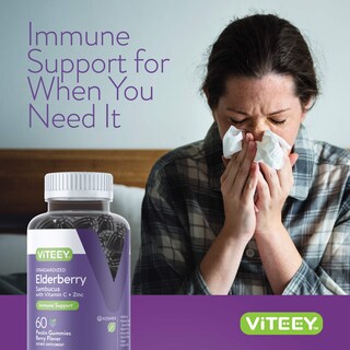Foto 6 | Complemente Las Gomitas de Saúco Viteey Sambucus con Zinc y Vitamina C - Venta Internacional