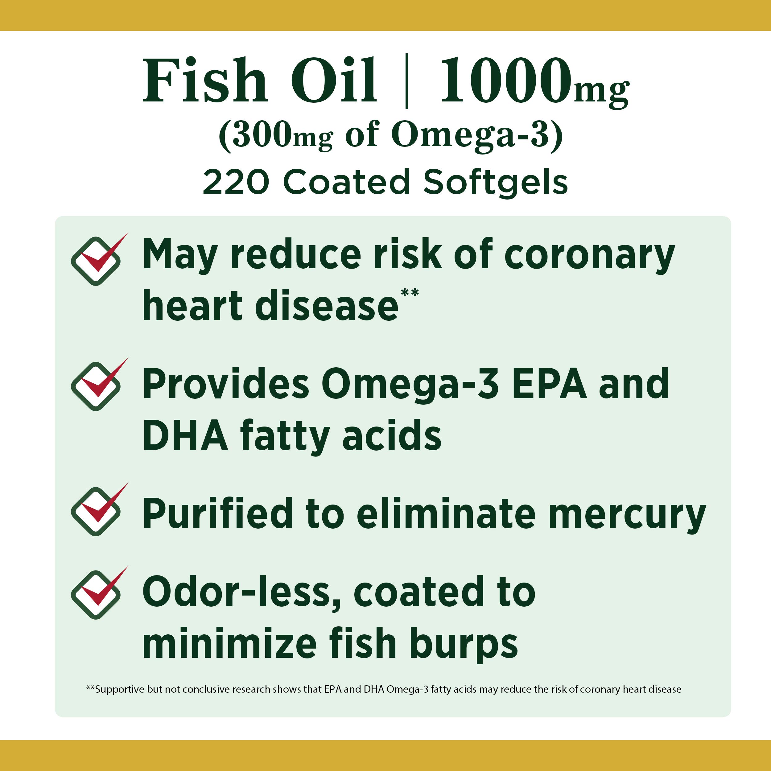 Foto 4 pulgar | Suplemento Omega 3 Nature's Bounty 1000 Mg 220 Cápsulas - Venta Internacional