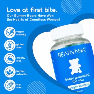 Foto 5 | Gomitas Bearvana Bum Support 60 Unidades para Mujer - Venta Internacional