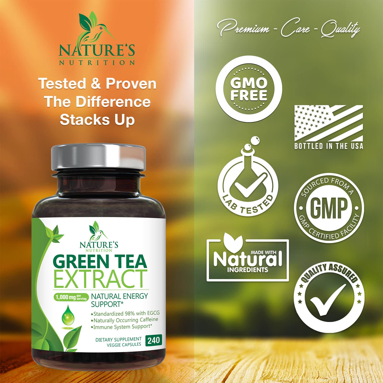 Foto 5 pulgar | Suplemento de Extracto de Té Verde Nature's Nutrition 1000 mg - Venta Internacional