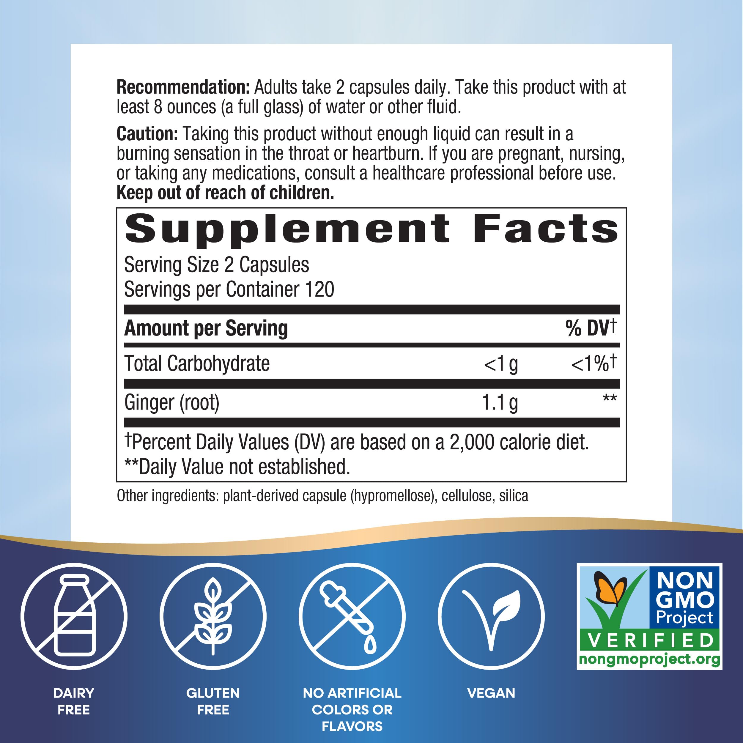 Foto 6 pulgar | Suplemento de Raíz de Jengibre Nature's Way 1100 mg 240 - Venta Internacional