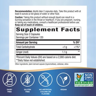 Foto 5 | Suplemento de Raíz de Jengibre Nature's Way 1100 mg 240 - Venta Internacional