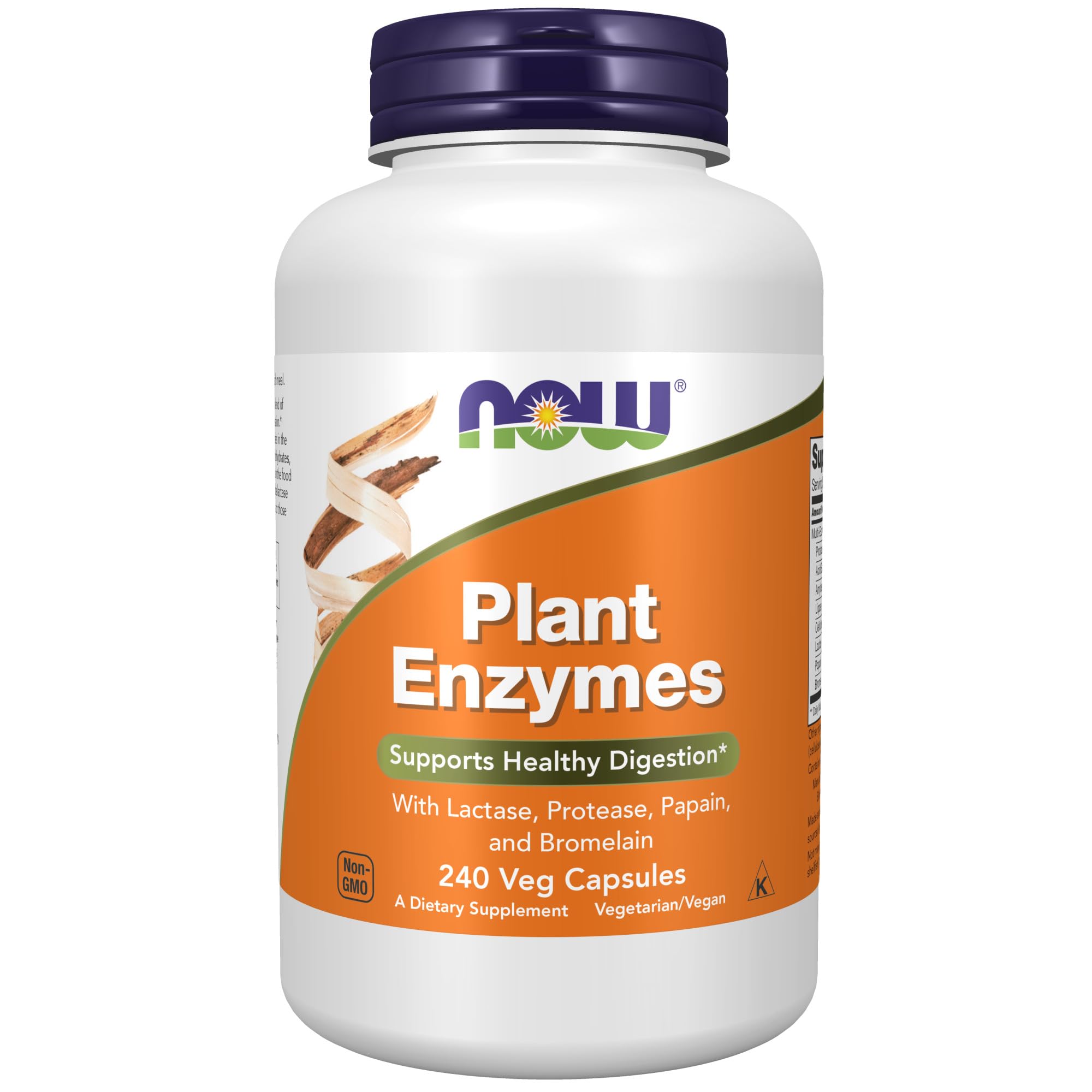 Foto 2 pulgar | Suplementos Now Plant Enzymes 240 Cápsulas Vegetales - Venta Internacional