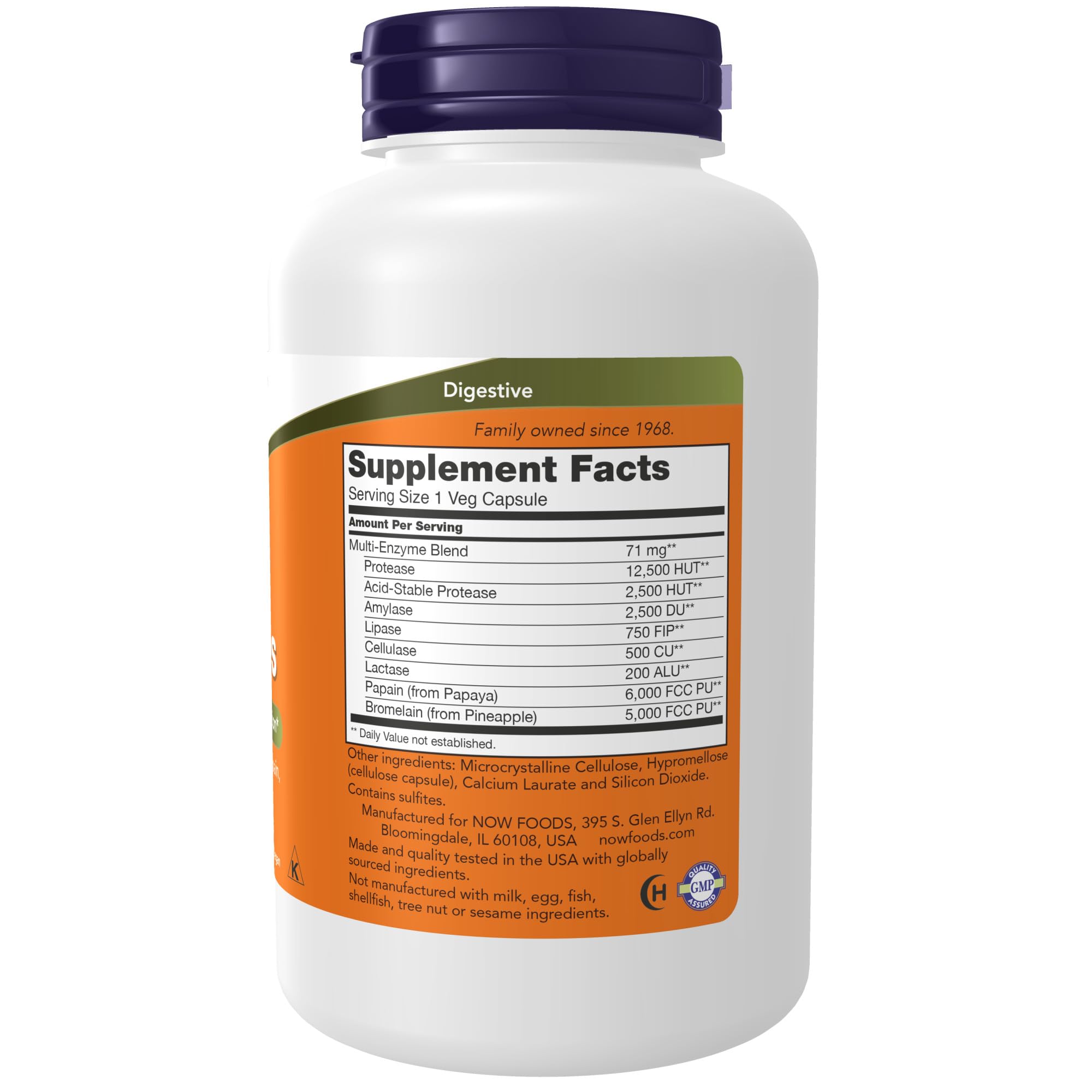 Foto 3 pulgar | Suplementos Now Plant Enzymes 240 Cápsulas Vegetales - Venta Internacional