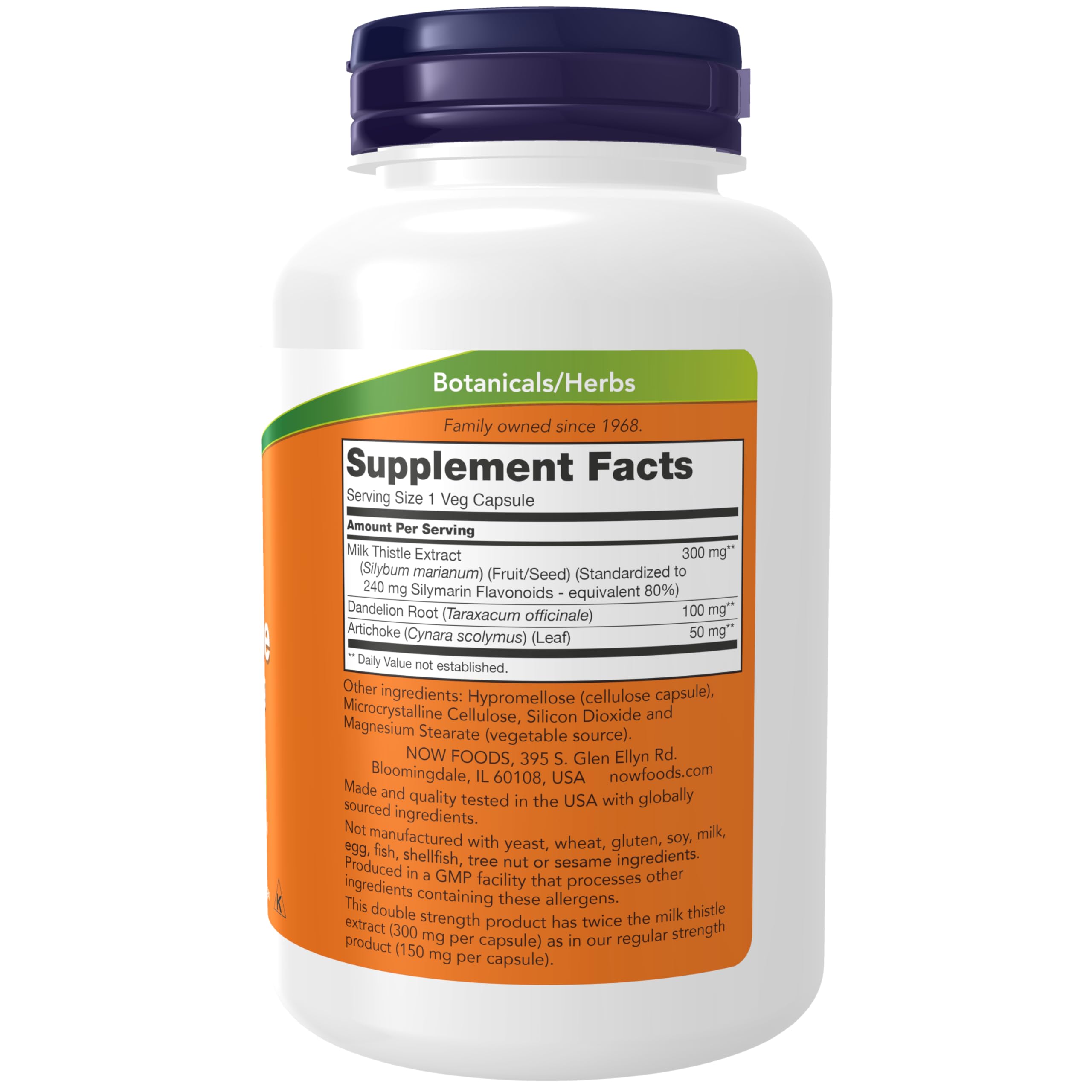 Foto 3 pulgar | Suplemento Now Milk Thistle 200 Cápsulas-Venta Internacional