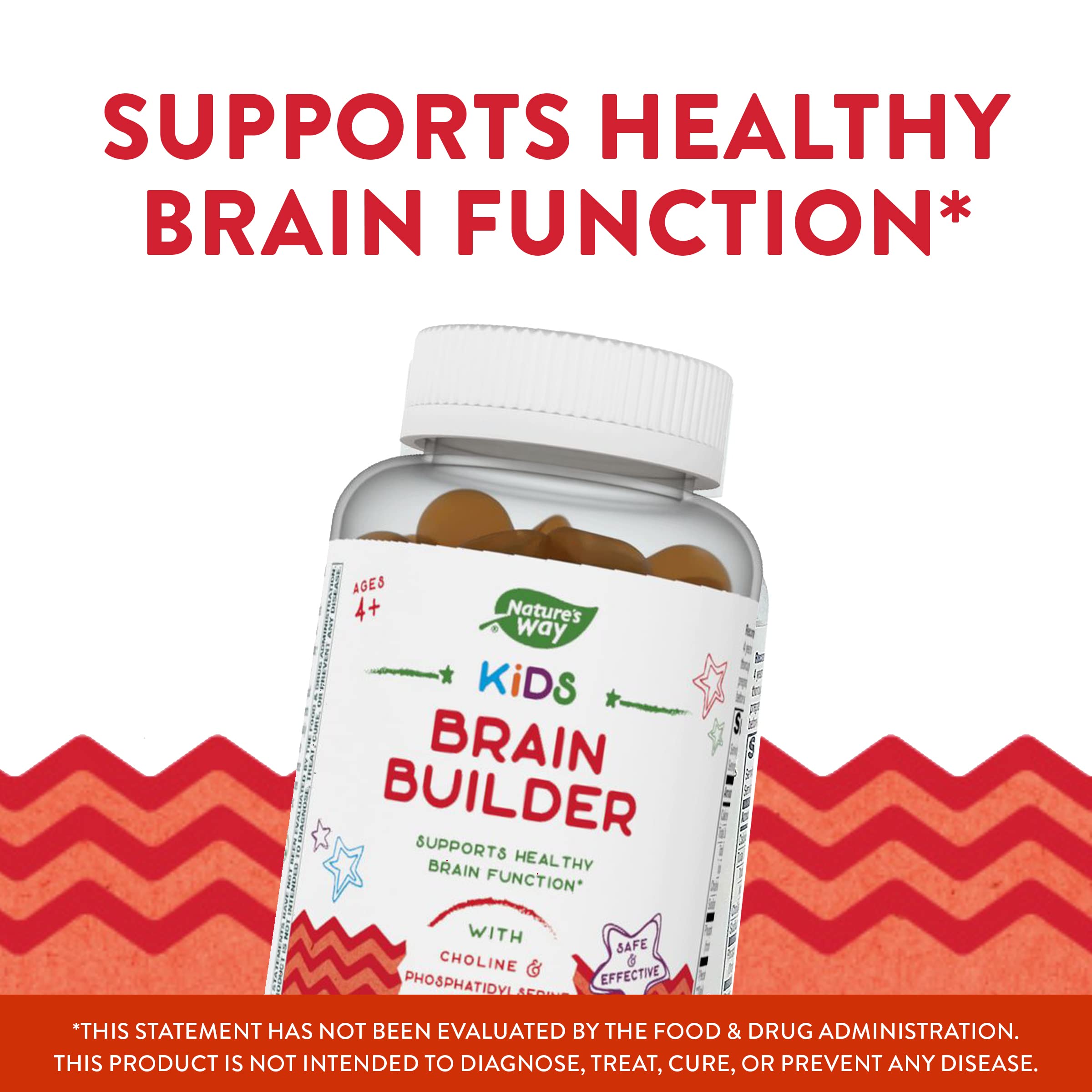 Foto 4 pulgar | Suplemento Nature's Way Kids Brain Gummies 60 Lemonade - Venta Internacional