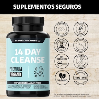 Foto 2 | Suplemento Alimenticio Beyond Vitamins 14 Day Cleanse Cascara Sagrada, Psyllium Husk, Hoja Sen & Probióticos 28 Cápsul