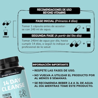 Foto 3 | Suplemento Alimenticio Beyond Vitamins 14 Day Cleanse Cascara Sagrada, Psyllium Husk, Hoja Sen & Probióticos 28 Cápsul