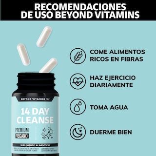 Foto 4 | Suplemento Alimenticio Beyond Vitamins 14 Day Cleanse Cascara Sagrada, Psyllium Husk, Hoja Sen & Probióticos 28 Cápsul