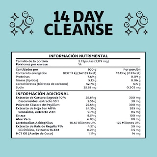 Foto 5 | Suplemento Alimenticio Beyond Vitamins 14 Day Cleanse Cascara Sagrada, Psyllium Husk, Hoja Sen & Probióticos 28 Cápsul