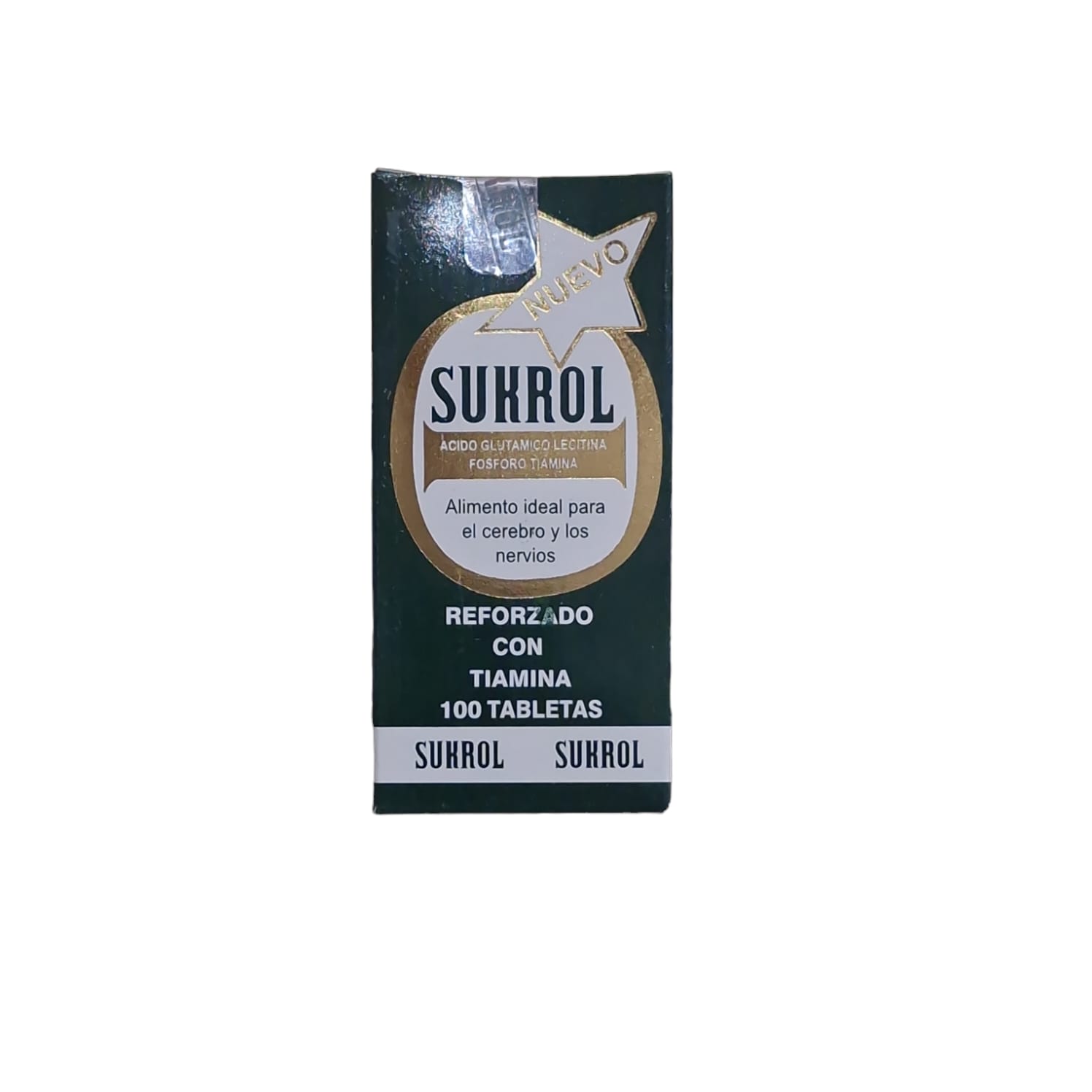 Foto 2 pulgar | Sukrol Multivitaminico Para Cerebro Y Nervios 100 Tabletas