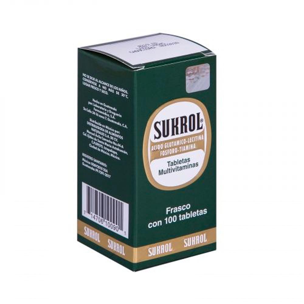 Foto 3 pulgar | Sukrol Multivitaminico Para Cerebro Y Nervios 100 Tabletas