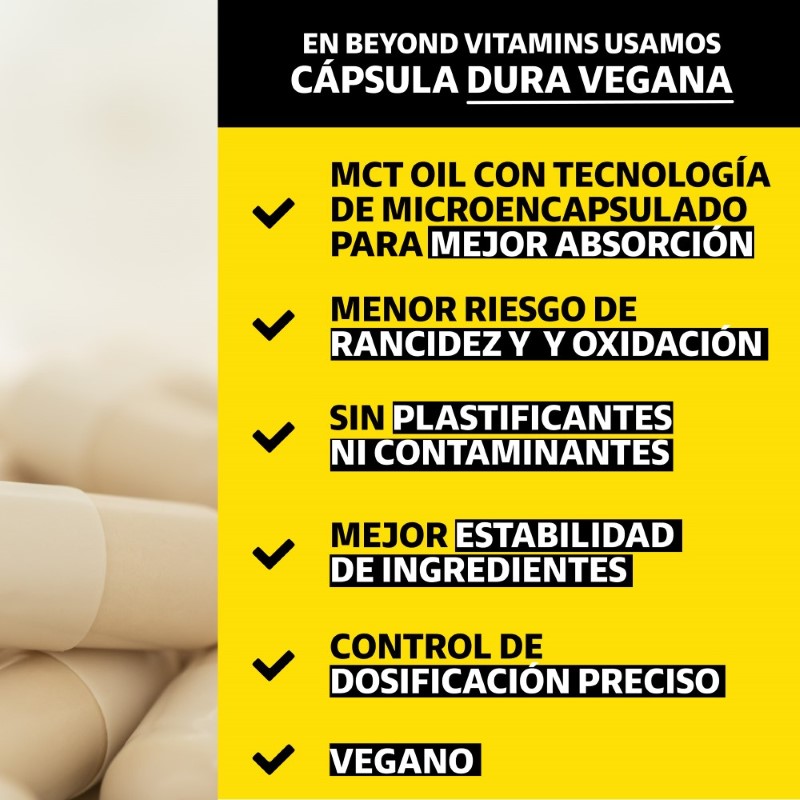 Foto 4 pulgar | Suplemento Alimenticio Vitamina D3, Vitamina K2 Y Mct Beyond Vitamins 60 Cápsulas