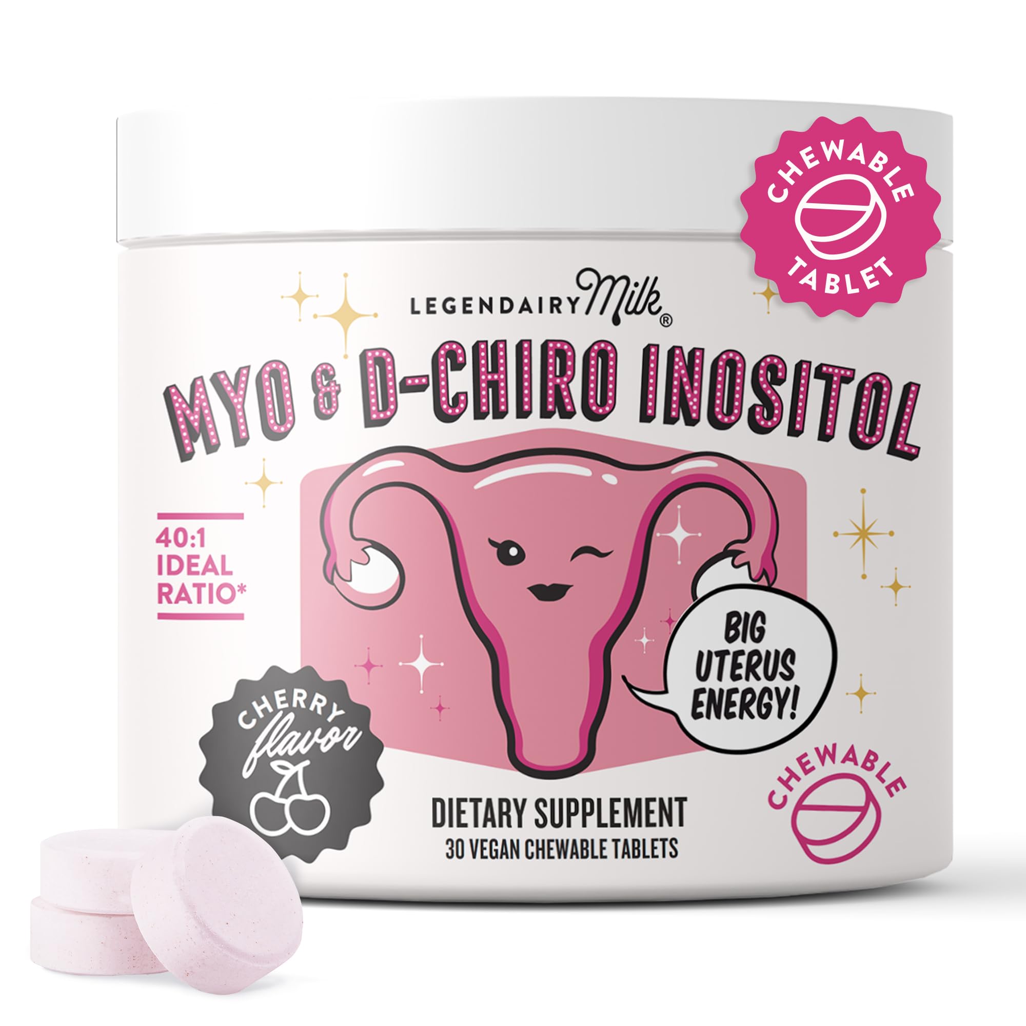 Foto 2 pulgar | Suplemento Legendairy Milk Pure Inositol Myo & D-chiro 30 Comprimidos - Venta Internacional