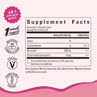 Foto 3 | Suplemento Legendairy Milk Pure Inositol Myo & D-chiro 30 Comprimidos - Venta Internacional