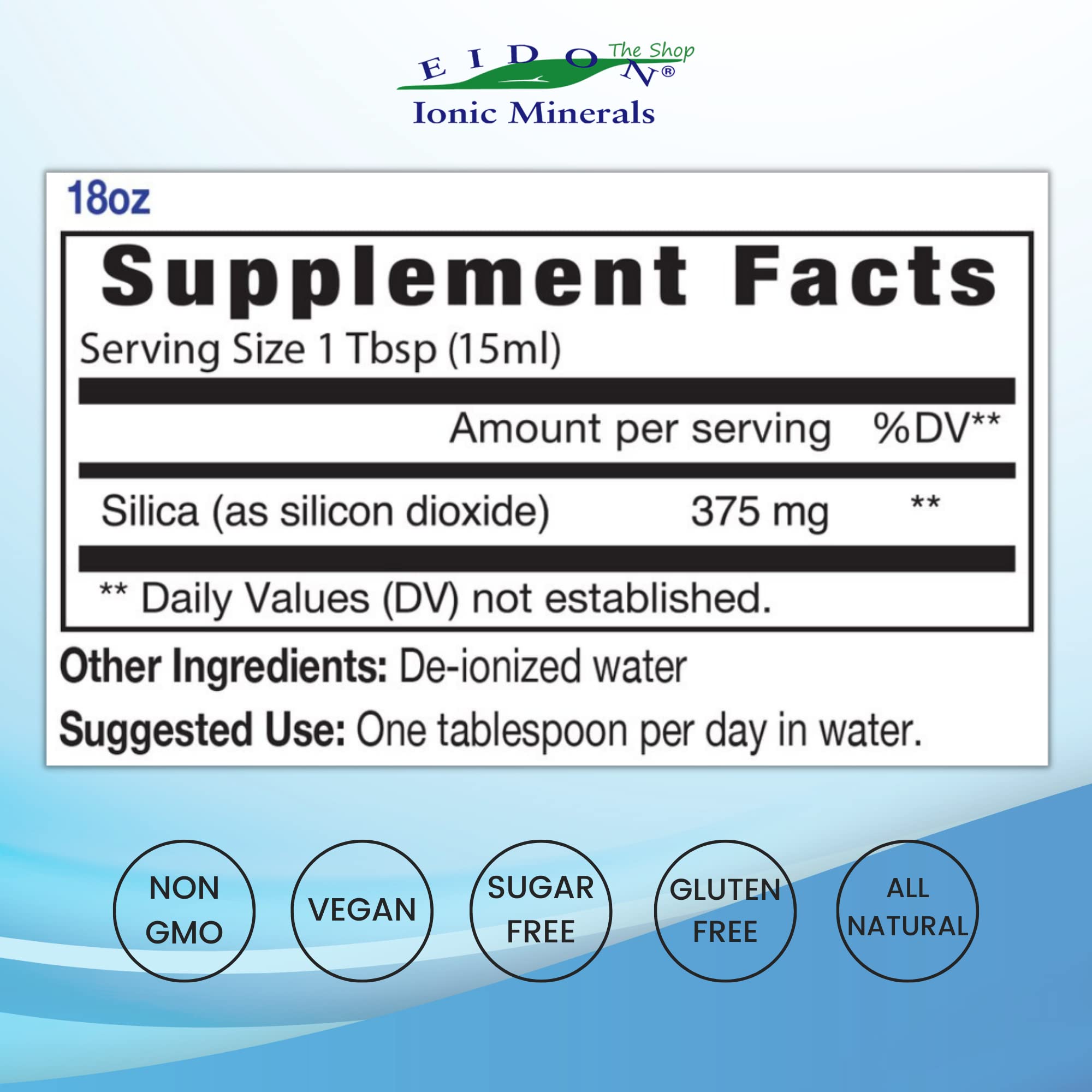 Foto 3 pulgar | Suplemento Eidon Ionic Minerals Liquid Silice 530 ml - Venta Internacional