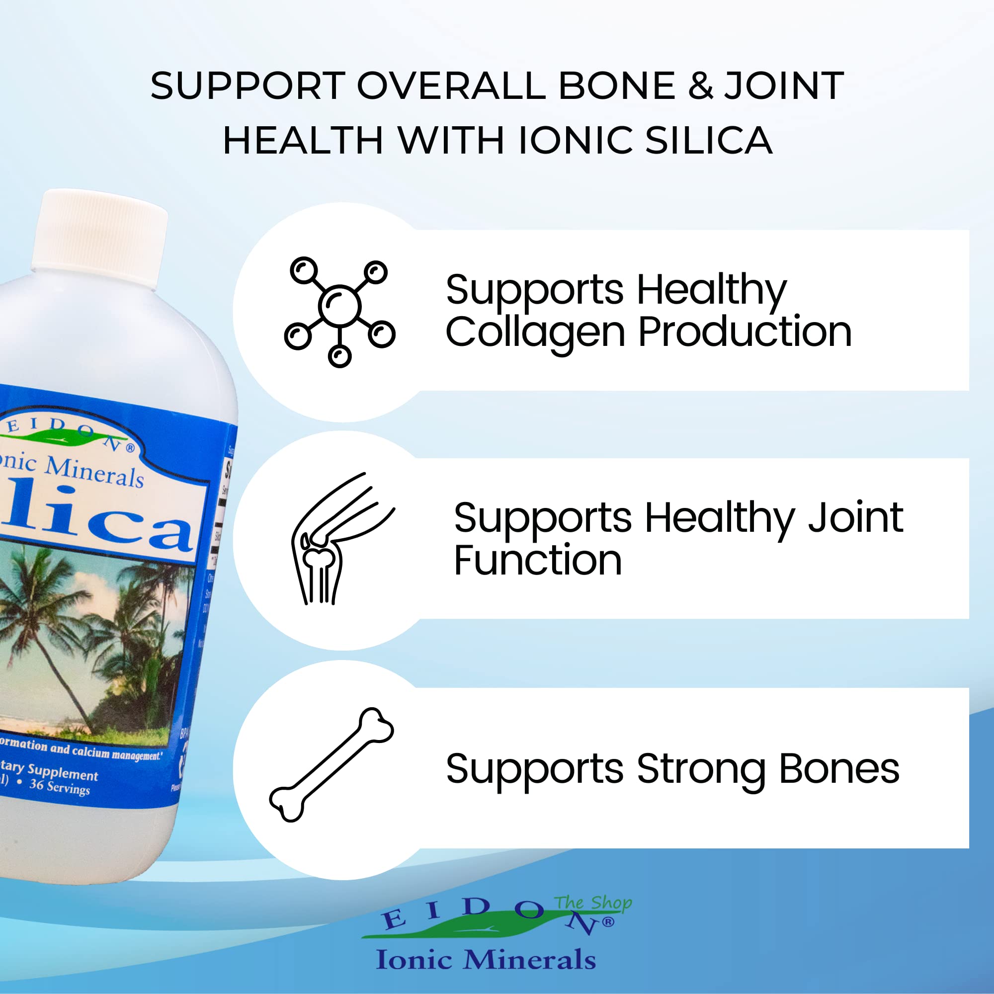 Foto 5 pulgar | Suplemento Eidon Ionic Minerals Liquid Silice 530 ml - Venta Internacional