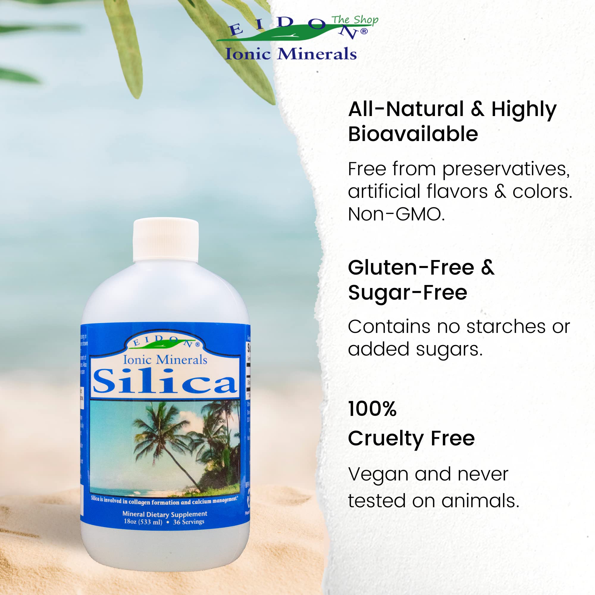 Foto 6 pulgar | Suplemento Eidon Ionic Minerals Liquid Silice 530 ml - Venta Internacional