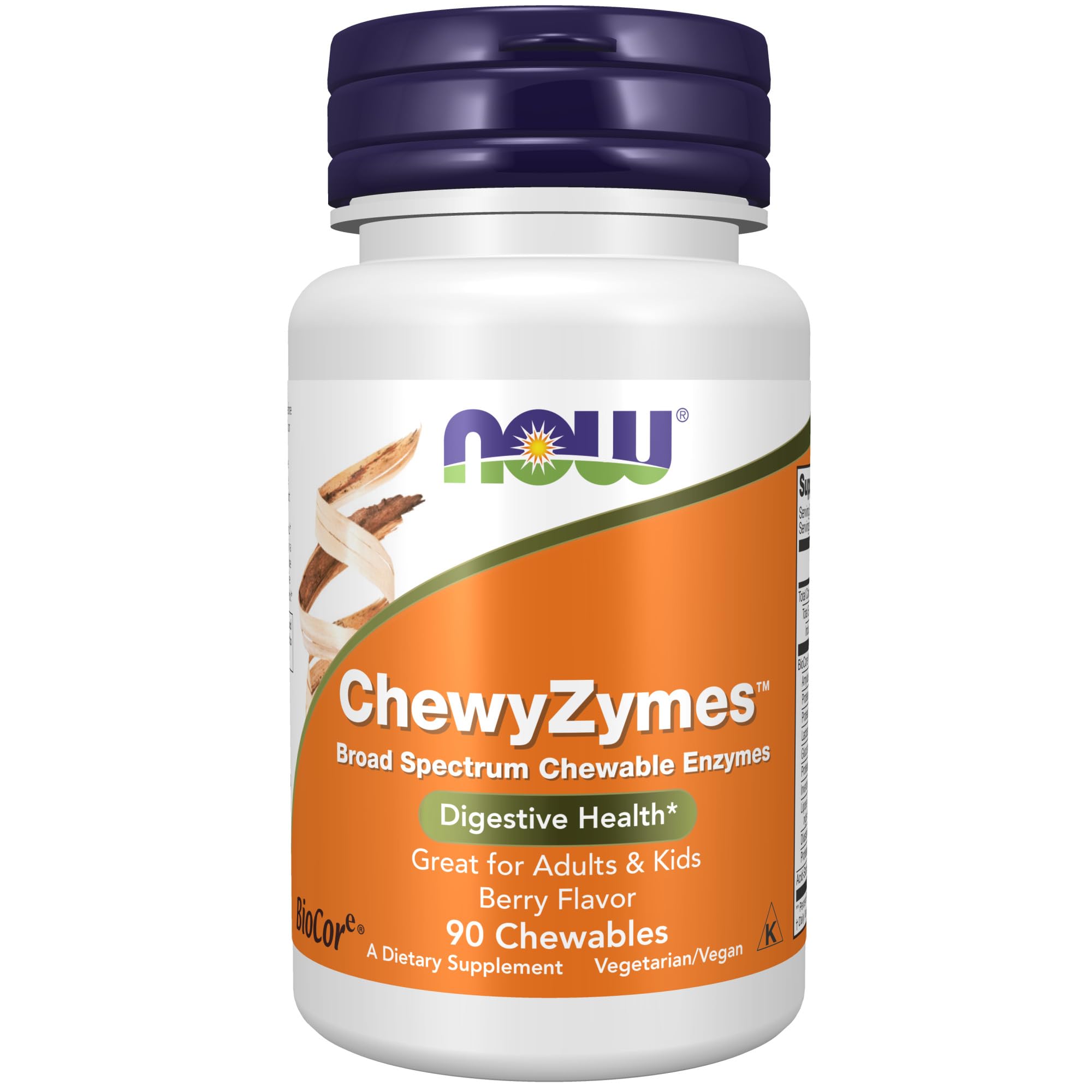 Foto 2 pulgar | Suplemento Digestivo Masticable ChewyZymes Broad Spectrum de NOW  90 comprimidos  - Venta Internacional