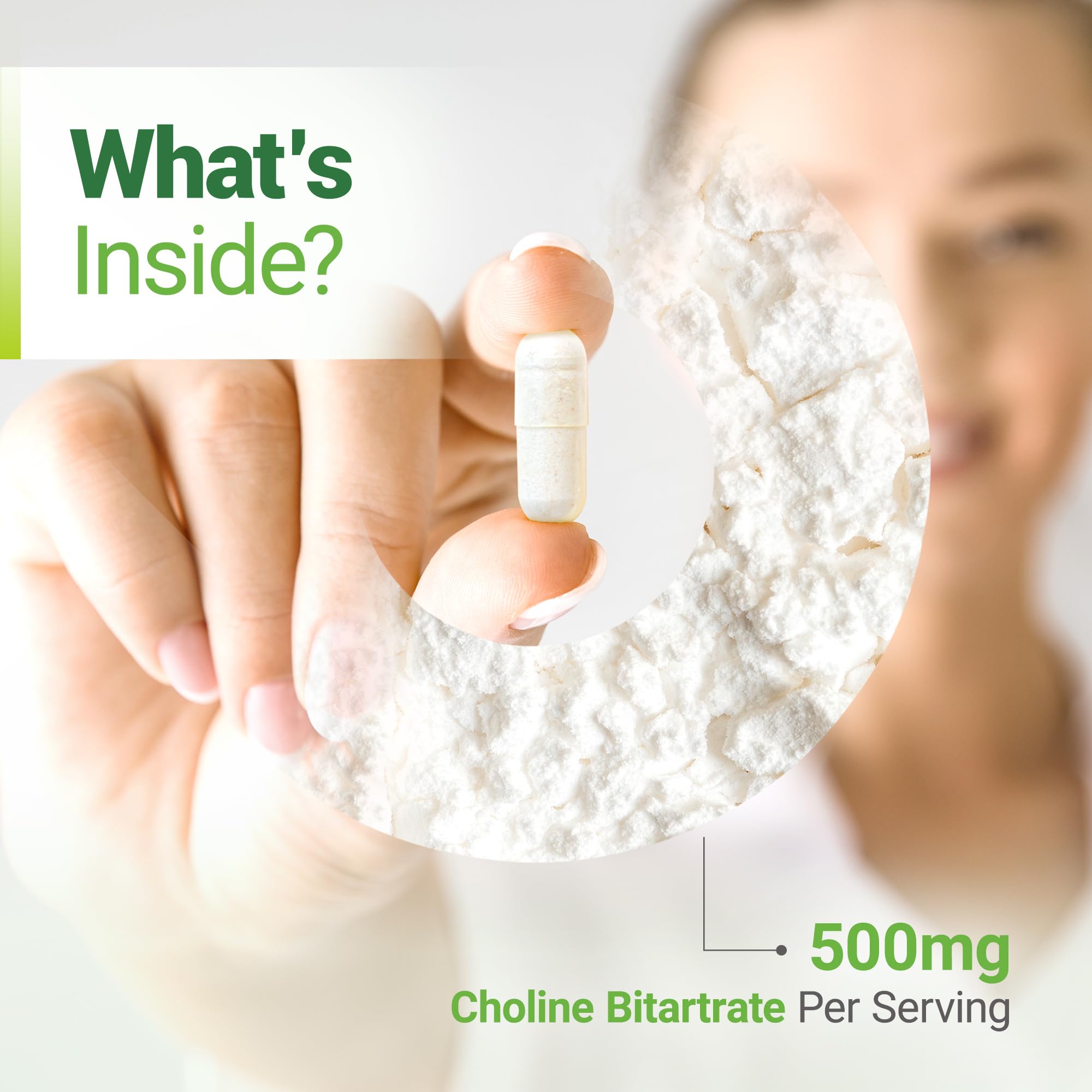 Foto 4 pulgar | Suplemento de Bitartrato de Colina Nested Naturals 500 Mg 90 Cápsulas - Venta Internacional