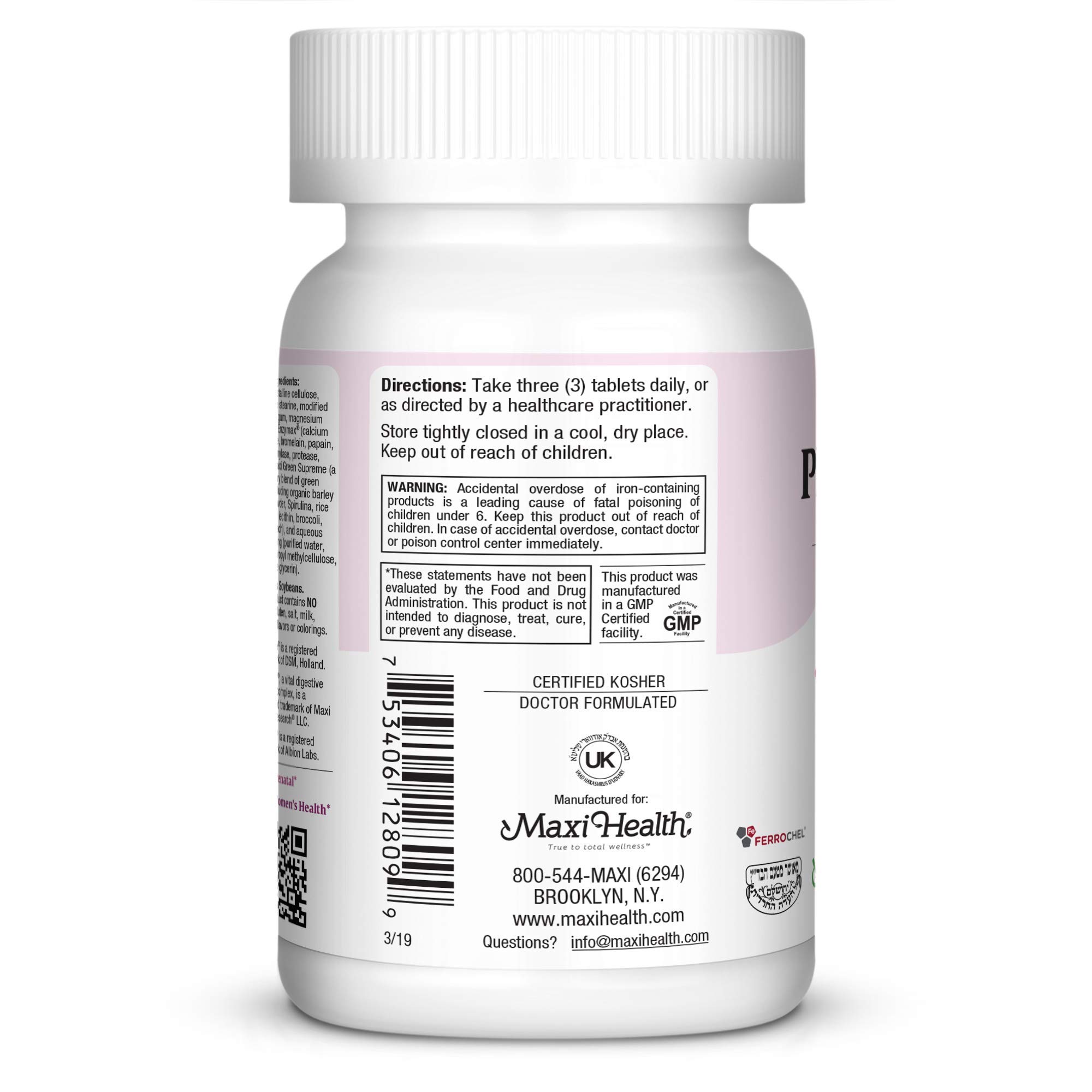 Foto 5 pulgar | Suplemento Maxi Health Maxi Prenatal 90 Comprimidos - Venta Internacional