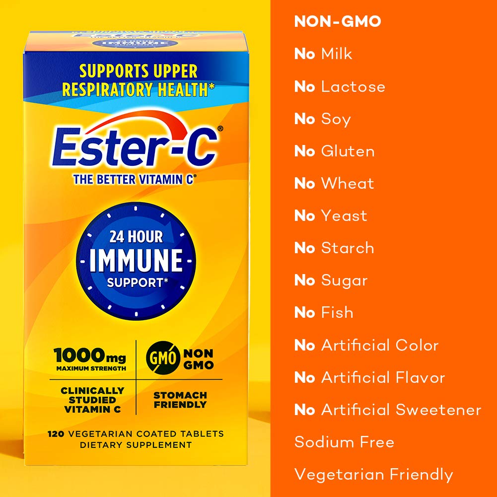Foto 4 pulgar | Suplemento Ester-c de Vitamina C 1000 Mg, Tabletas Recubiertas 120 Unidades - Venta Internacional
