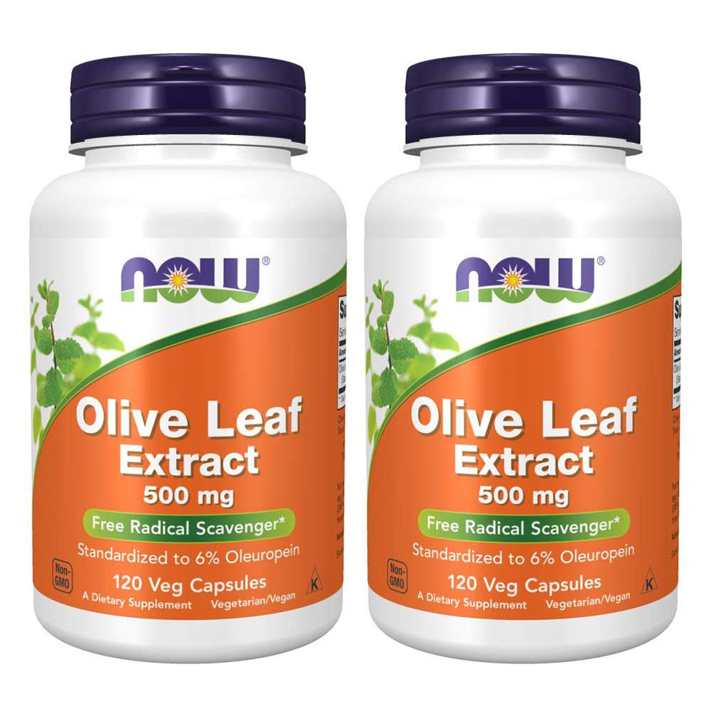 Foto 2 pulgar | Extracto de Hoja de Olivo de Supplement Now Foods 500 Mg 120 Vcaps X2 - Venta Internacional