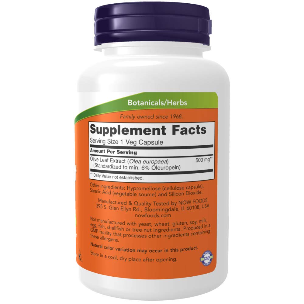 Foto 3 pulgar | Extracto de Hoja de Olivo de Supplement Now Foods 500 Mg 120 Vcaps X2 - Venta Internacional