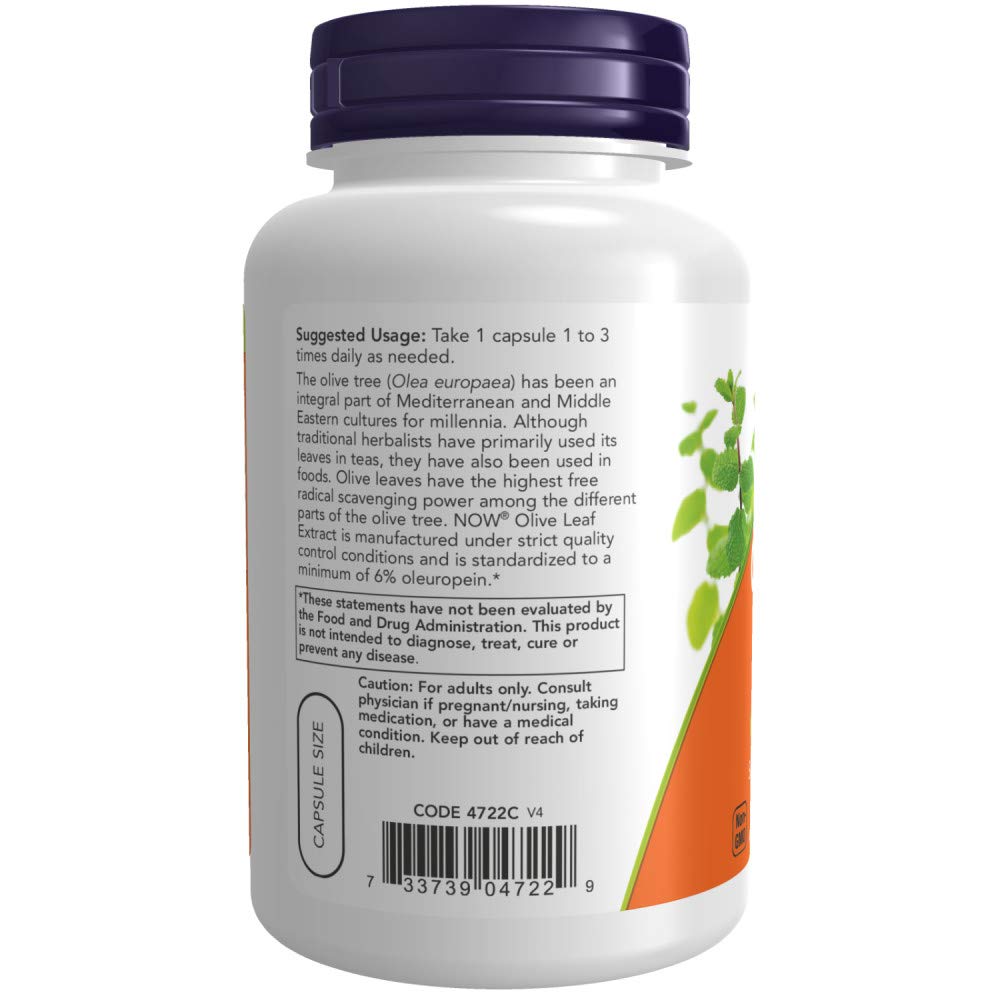 Foto 4 pulgar | Extracto de Hoja de Olivo de Supplement Now Foods 500 Mg 120 Vcaps X2 - Venta Internacional