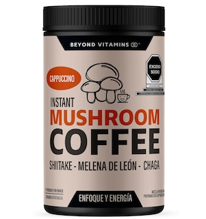 Foto 1 | Suplemento Alimenticio Beyond Vitamins Cafe Soluble Capuccino Con Hongos, Melena De Leon, Chaga Y Shiitake 256.5 Mg