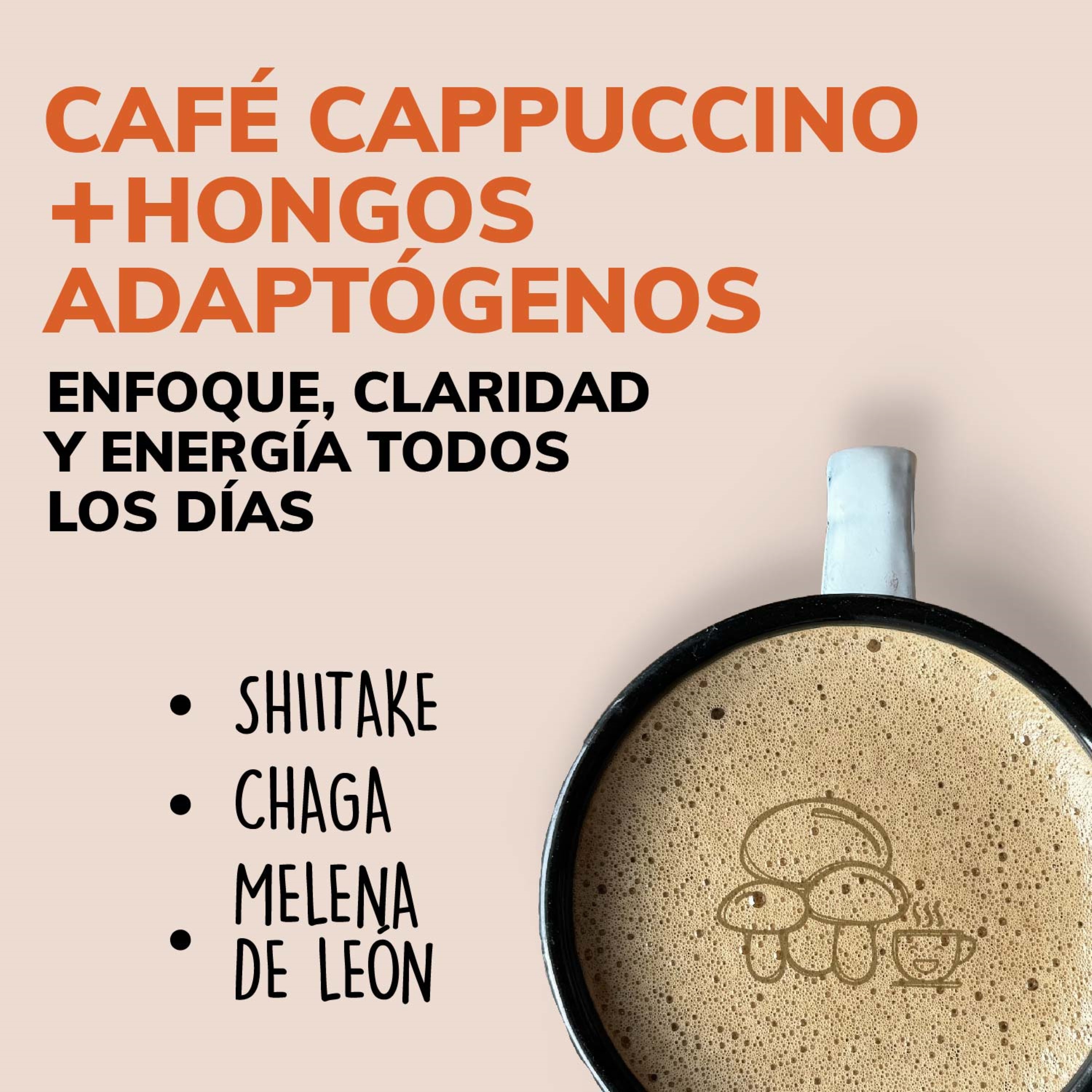Foto 3 pulgar | Suplemento Alimenticio Beyond Vitamins Cafe Soluble Capuccino Con Hongos, Melena De Leon, Chaga Y Shiitake 256.5 Mg