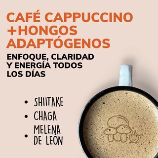 Foto 2 | Suplemento Alimenticio Beyond Vitamins Cafe Soluble Capuccino Con Hongos, Melena De Leon, Chaga Y Shiitake 256.5 Mg