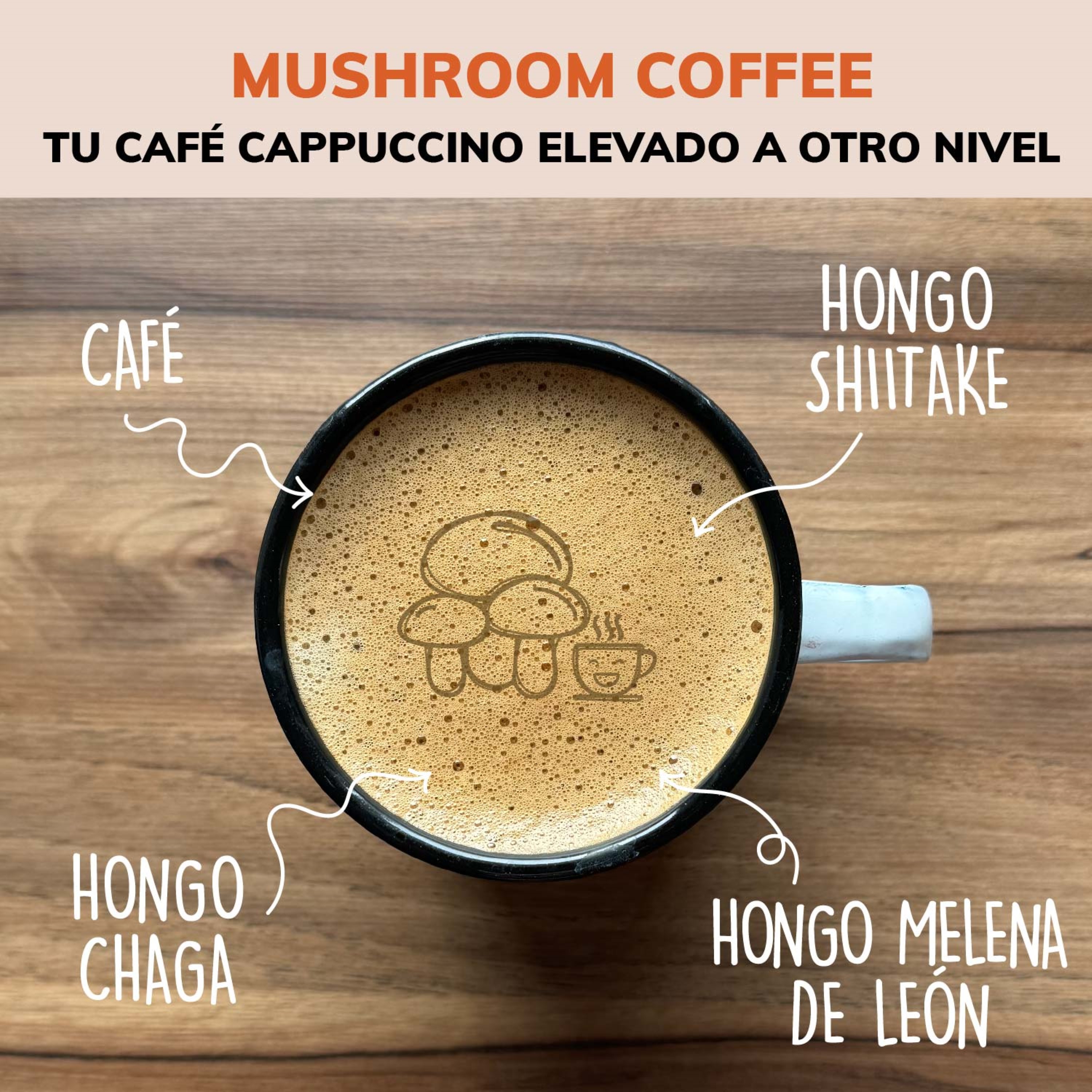 Foto 4 pulgar | Suplemento Alimenticio Beyond Vitamins Cafe Soluble Capuccino Con Hongos, Melena De Leon, Chaga Y Shiitake 256.5 Mg