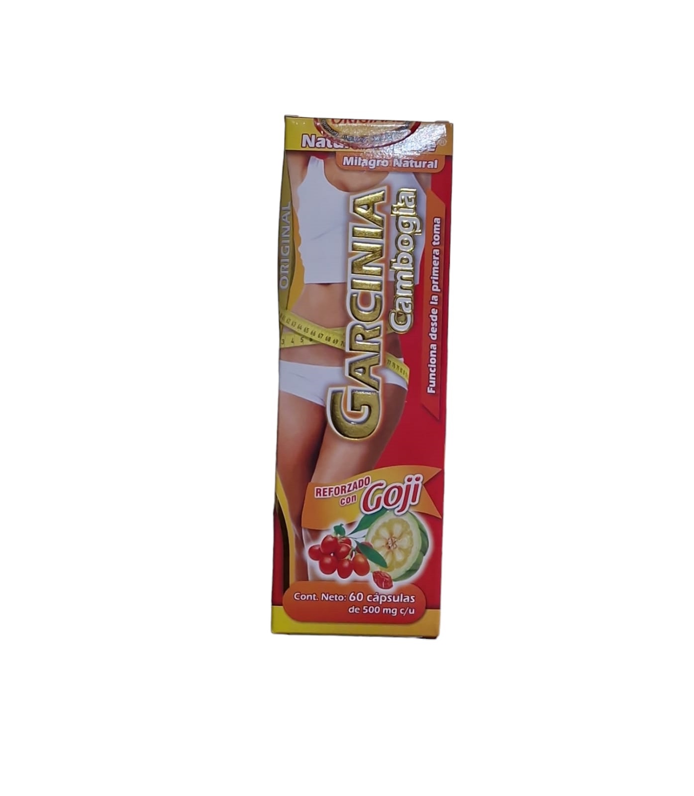 Garcinia Cambogia Con Goji 60 Caps Grasa Papada Llantitas