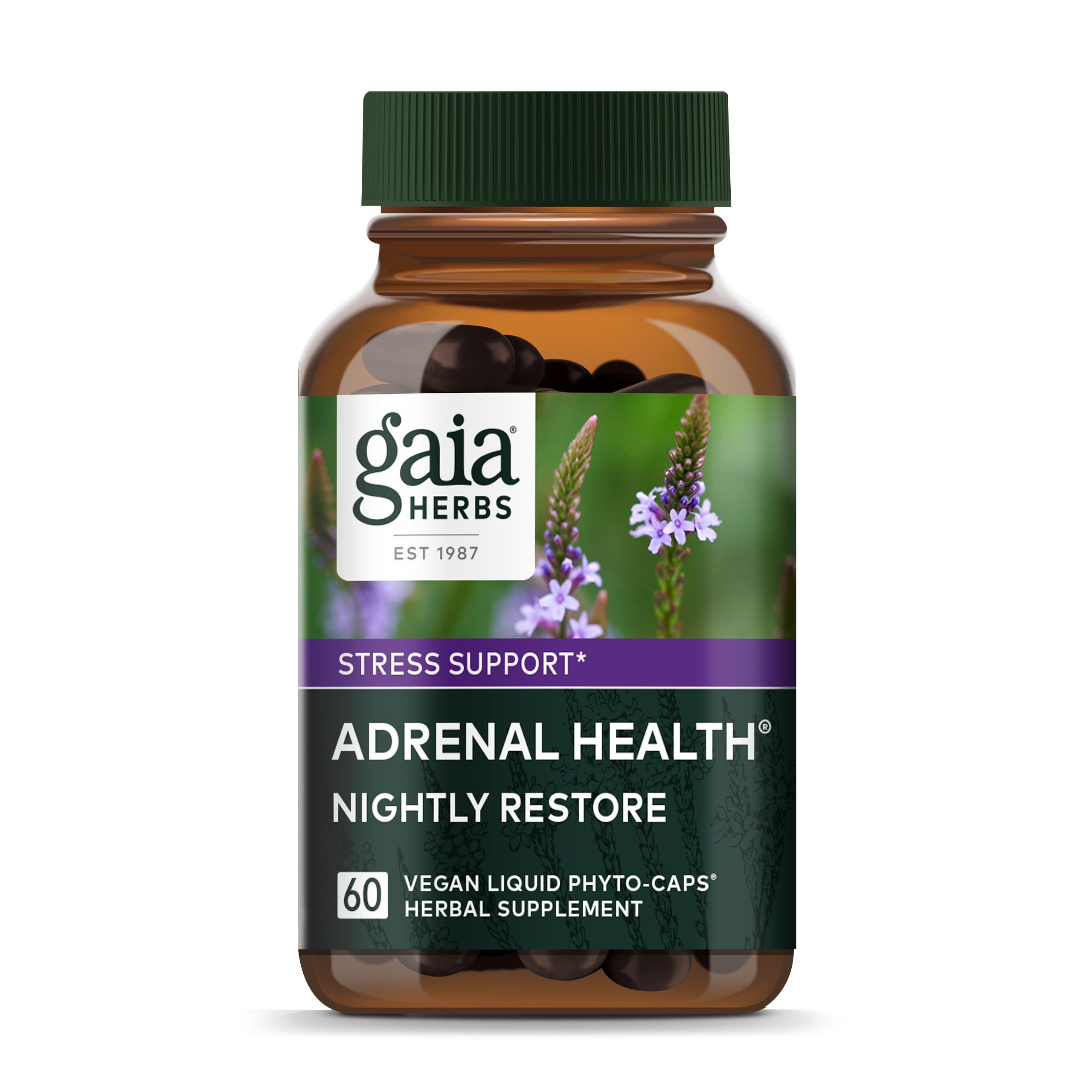 Foto 1 | Suplemento Gaia Herbs Adrenal Health Nightly Restore 60 Cápsulas - Venta Internacional
