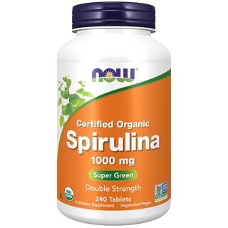 Foto 1 | Suplemento Now Spirulina Double Strength 1000 mg 240 Tabletas - Venta Internacional