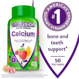 Foto 2 | Vitafusion Gomitas de Calcio 100 Unidades Suministro para 50 Días - Venta Internacional